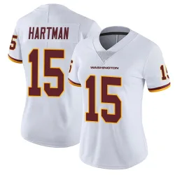 Washington Commanders Women's Limited White Vapor Untouchable Jersey (15 Sam Hartman)