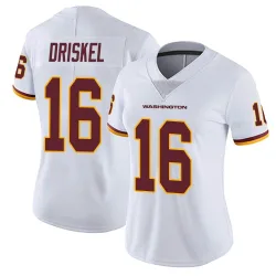 Washington Commanders Women's Limited White Vapor Untouchable Jersey (16 Jeff Driskel)