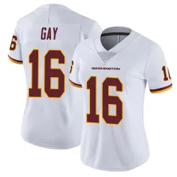 Washington Commanders Women's Limited White Vapor Untouchable Jersey (16 Matt Gay)