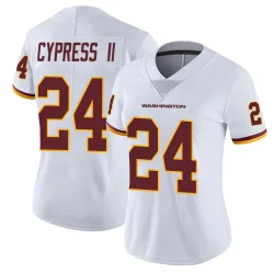 Washington Commanders Women's Limited White Vapor Untouchable Jersey (24 Fentrell Cypress II)