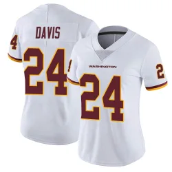 Washington Commanders Women's Limited White Vapor Untouchable Jersey (24 Michael Davis)