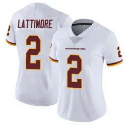 Washington Commanders Women's Limited White Vapor Untouchable Jersey (2 Marshon Lattimore)