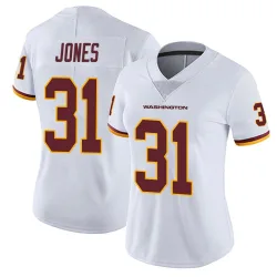 Washington Commanders Women's Limited White Vapor Untouchable Jersey (31 Jonathan Jones)