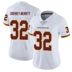 Washington Commanders Women's Limited White Vapor Untouchable Jersey (32 Jacory Croskey-Merritt)
