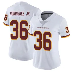 Washington Commanders Women's Limited White Vapor Untouchable Jersey (36 Chris Rodriguez Jr.)