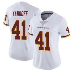 Washington Commanders Women's Limited White Vapor Untouchable Jersey (41 Colson Yankoff)