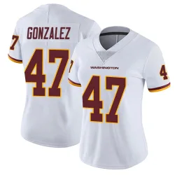Washington Commanders Women's Limited White Vapor Untouchable Jersey (47 Zane Gonzalez)
