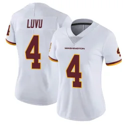 Washington Commanders Women's Limited White Vapor Untouchable Jersey (4 Frankie Luvu)