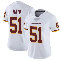Washington Commanders Women's Limited White Vapor Untouchable Jersey (51 David Mayo)