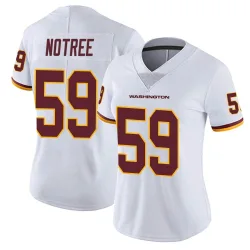 Washington Commanders Women's Limited White Vapor Untouchable Jersey (59 Bryce Notree)