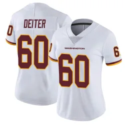 Washington Commanders Women's Limited White Vapor Untouchable Jersey (60 Michael Deiter)