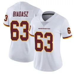 Washington Commanders Women's Limited White Vapor Untouchable Jersey (63 Tyler Biadasz)