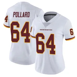 Washington Commanders Women's Limited White Vapor Untouchable Jersey (64 Norell Pollard)