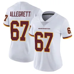 Washington Commanders Women's Limited White Vapor Untouchable Jersey (67 Nick Allegretti)