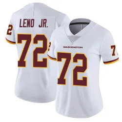 Washington Commanders Women's Limited White Vapor Untouchable Jersey (72 Charles Leno Jr.)