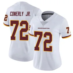 Washington Commanders Women's Limited White Vapor Untouchable Jersey (72 Josh Conerly Jr.)
