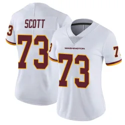 Washington Commanders Women's Limited White Vapor Untouchable Jersey (73 Trent Scott)