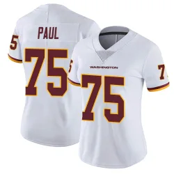 Washington Commanders Women's Limited White Vapor Untouchable Jersey (75 Chris Paul)