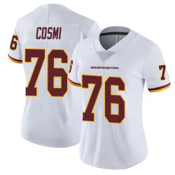 Washington Commanders Women's Limited White Vapor Untouchable Jersey (76 Sam Cosmi)