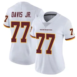 Washington Commanders Women's Limited White Vapor Untouchable Jersey (77 Carl Davis Jr.)