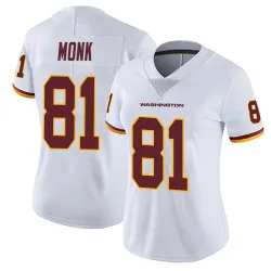 Washington Commanders Women's Limited White Vapor Untouchable Jersey (81 Art Monk)