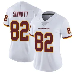 Washington Commanders Women's Limited White Vapor Untouchable Jersey (82 Ben Sinnott)