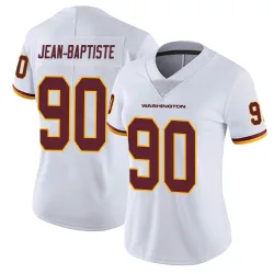 Washington Commanders Women's Limited White Vapor Untouchable Jersey (90 Javontae Jean-Baptiste)