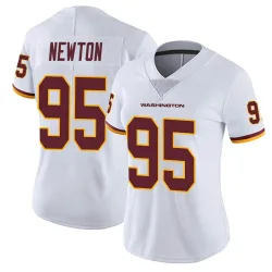Washington Commanders Women's Limited White Vapor Untouchable Jersey (95 Jer'Zhan Newton)