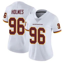 Washington Commanders Women's Limited White Vapor Untouchable Jersey (96 Jalyn Holmes)