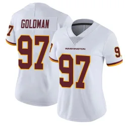 Washington Commanders Women's Limited White Vapor Untouchable Jersey (97 Eddie Goldman)