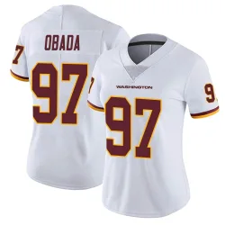 Washington Commanders Women's Limited White Vapor Untouchable Jersey (97 Efe Obada)