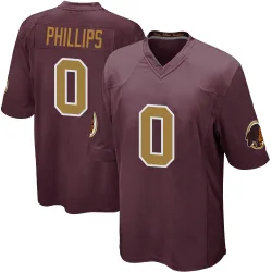 Washington Commanders Youth Game Burgundy Alternate Jersey (0 Tyre Phillips)