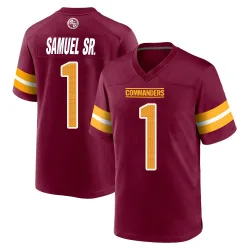 Washington Commanders Youth Game Burgundy Jersey (1 Deebo Samuel Sr.)