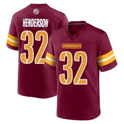 Washington Commanders Youth Game Burgundy Jersey (32 Xavier Henderson)