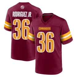 Washington Commanders Youth Game Burgundy Jersey (36 Chris Rodriguez Jr.)