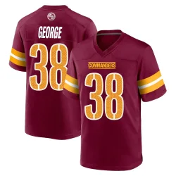 Washington Commanders Youth Game Burgundy Jersey (38 Allan George)