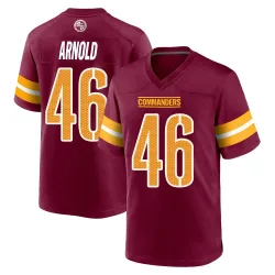 Washington Commanders Youth Game Burgundy Jersey (46 Kam Arnold)