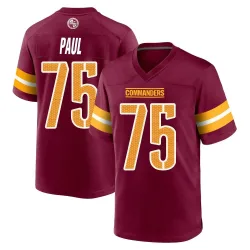 Washington Commanders Youth Game Burgundy Jersey (75 Chris Paul)