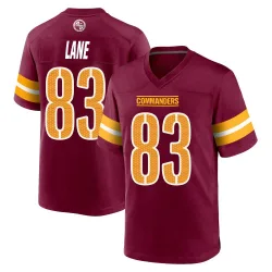 Washington Commanders Youth Game Burgundy Jersey (83 Jaylin Lane)