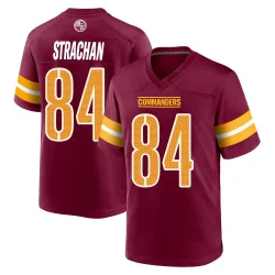 Washington Commanders Youth Game Burgundy Jersey (84 Mike Strachan)