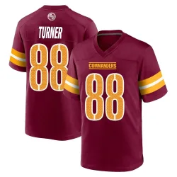 Washington Commanders Youth Game Burgundy Jersey (88 Cole Turner)