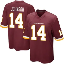 Washington Commanders Youth Game Burgundy Team Color Jersey (14 Josh Johnson)