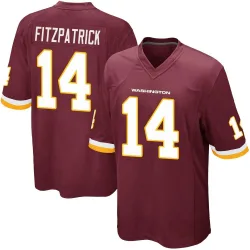 Washington Commanders Youth Game Burgundy Team Color Jersey (14 Ryan Fitzpatrick)