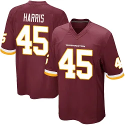 Washington Commanders Youth Game Burgundy Team Color Jersey (45 De'Jon Harris)