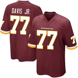 Washington Commanders Youth Game Burgundy Team Color Jersey (77 Carl Davis Jr.)