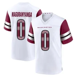 Washington Commanders Youth Game White Jersey (0 T.J. Maguranyanga)