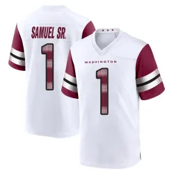 Washington Commanders Youth Game White Jersey (1 Deebo Samuel Sr.)