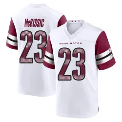 Washington Commanders Youth Game White Jersey (23 J.D. McKissic)