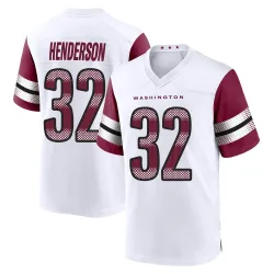 Washington Commanders Youth Game White Jersey (32 Xavier Henderson)