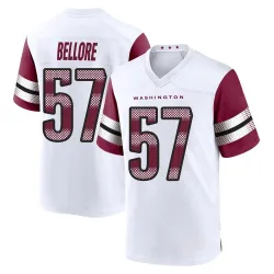 Washington Commanders Youth Game White Jersey (57 Nick Bellore)